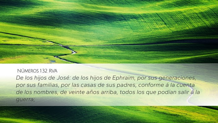 Números 1:32 RVA Bible Verse Image