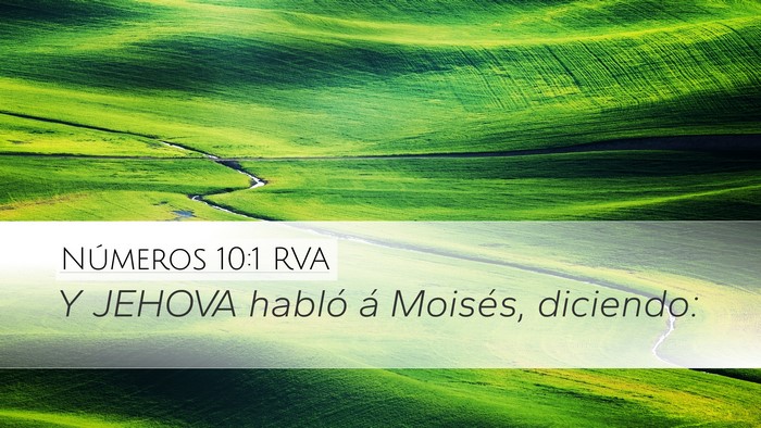 Números 10:1 RVA Bible Verse Image