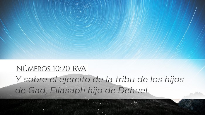 Números 10:20 RVA Bible Verse Image