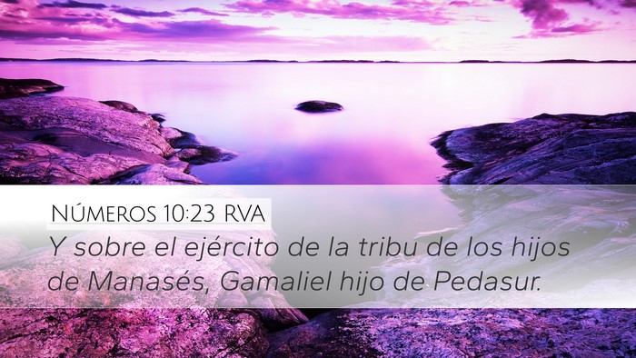 Números 10:23 RVA Bible Verse Image