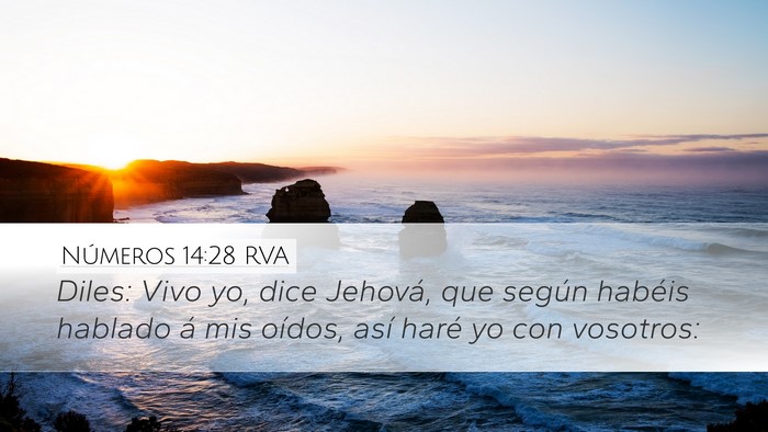 Números 14:28 RVA Bible Verse Image