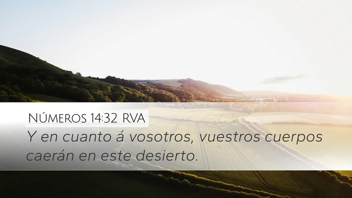 Números 14:32 RVA Bible Verse Image