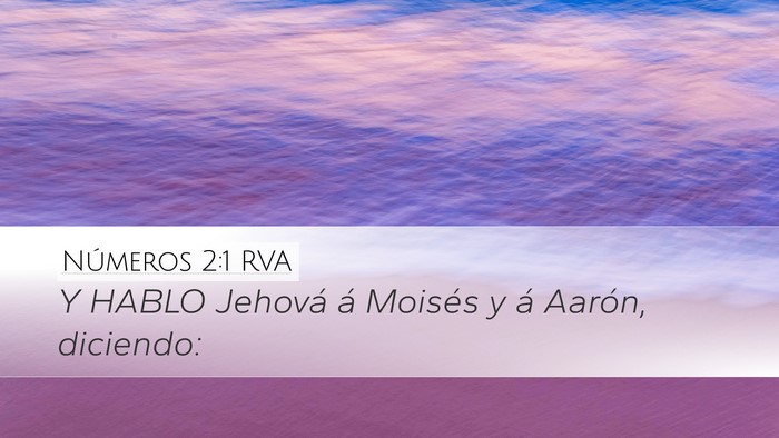 Números 2:1 RVA Bible Verse Image