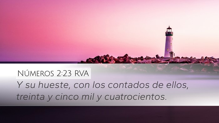 Números 2:23 RVA Bible Verse Image