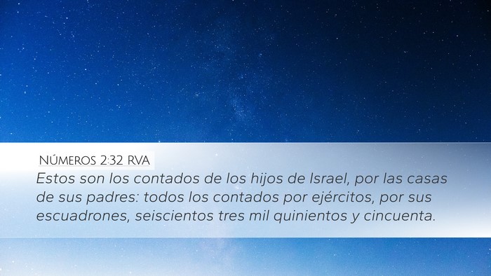 Números 2:32 RVA Bible Verse Image