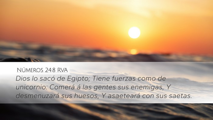 Números 24:8 RVA Bible Verse Image