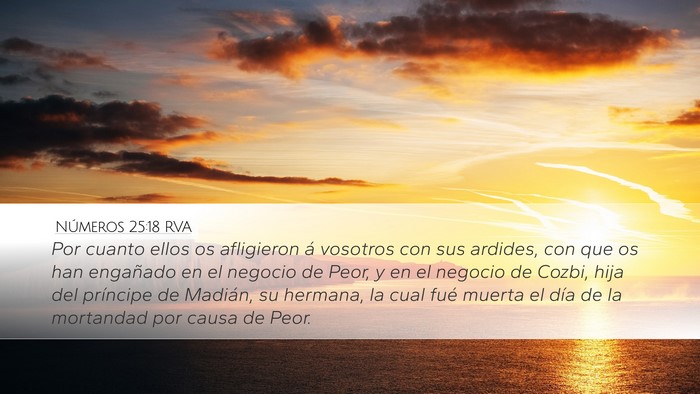 Números 25:18 RVA Bible Verse Image