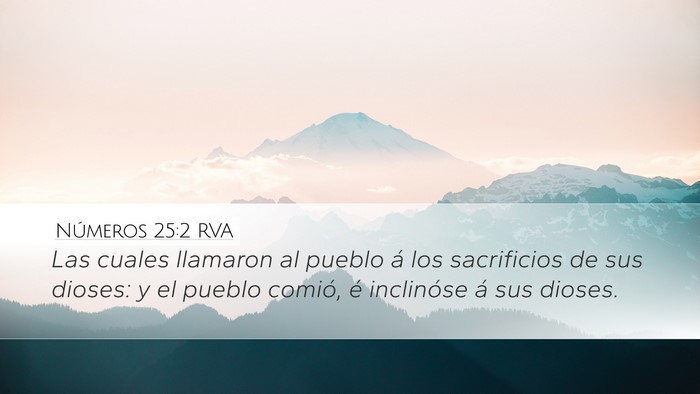 Números 25:2 RVA Bible Verse Image