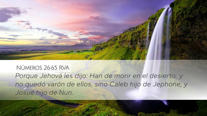 Números 26:65 RVA Bible Verse Image