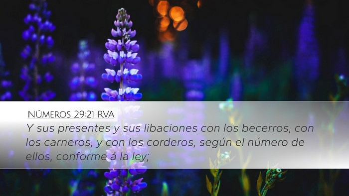 Números 29:21 RVA Bible Verse Image
