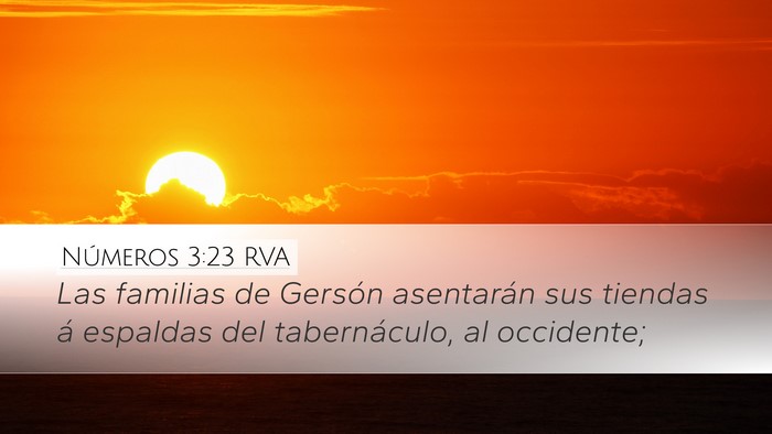 Números 3:23 RVA Bible Verse Image