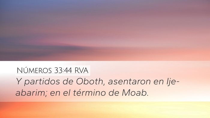 Números 33:44 RVA Desktop Wallpaper - Y partidos de Oboth, asentaron en Ije-abarim; en - Desktop Bible Verse Wallpaper