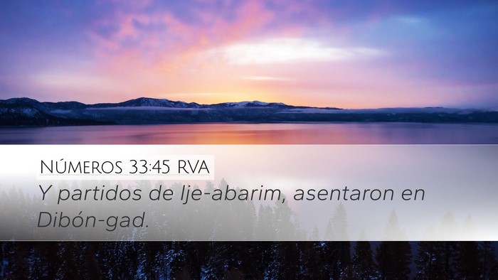 Números 33:45 RVA Bible Verse Image