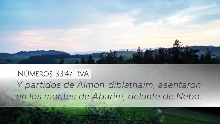 Números 33:47 RVA Bible Verse Image