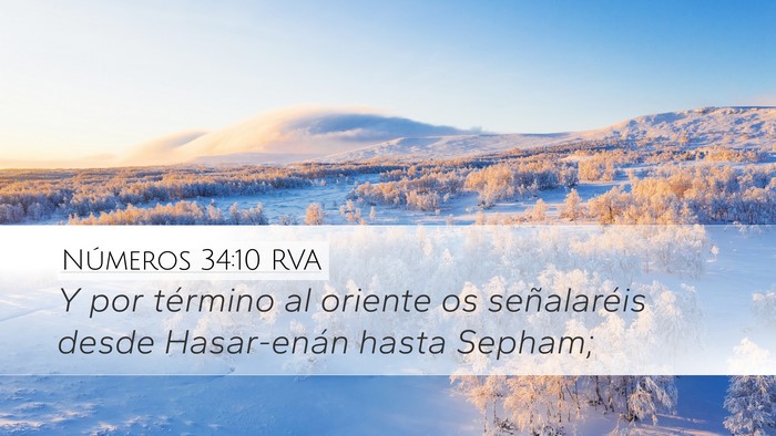 Números 34:10 RVA Bible Verse Image