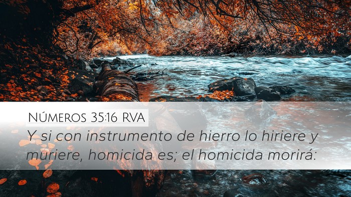 Números 35:16 RVA Bible Verse Image