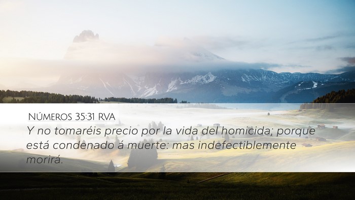 Números 35:31 RVA Bible Verse Image