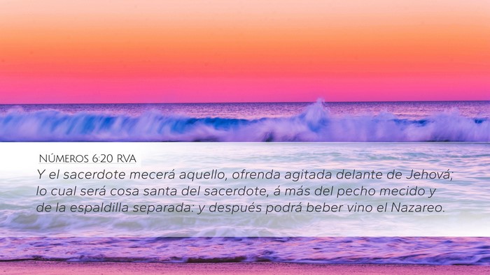 Números 6:20 RVA Bible Verse Image