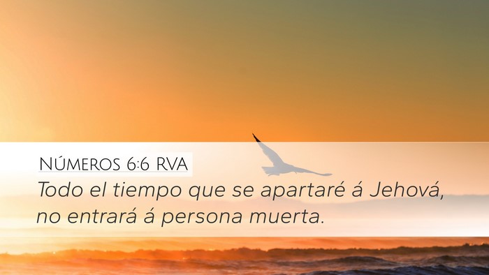 Números 6:6 RVA Bible Verse Image