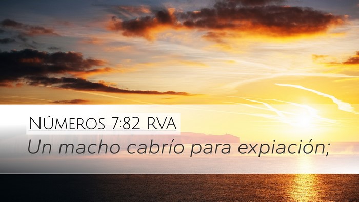 Números 7:82 RVA Desktop Wallpaper - Un macho cabrío para - Desktop Bible Verse Wallpaper