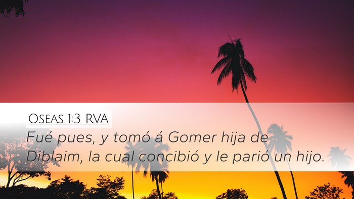 Oseas 1:3 RVA Bible Verse Image