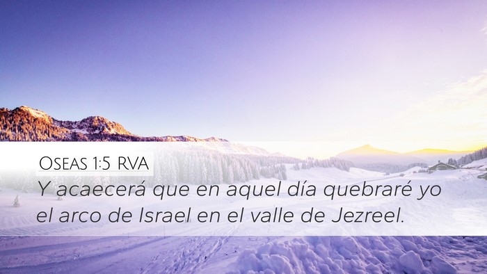Oseas 1:5 RVA Bible Verse Image