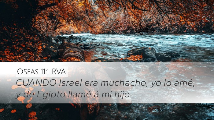 Oseas 11:1 RVA Bible Verse Image