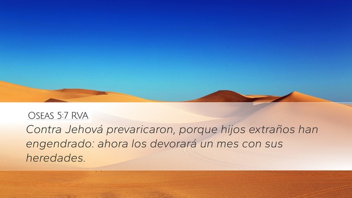 Oseas 5:7 RVA Bible Verse Image