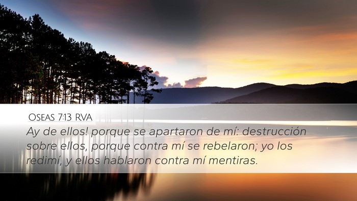 Oseas 7:13 RVA Bible Verse Image