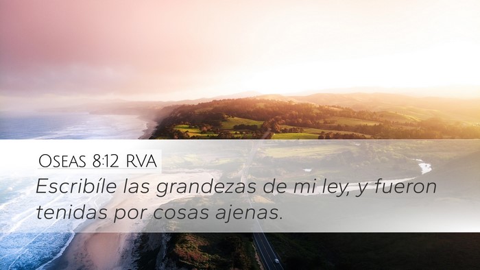 Oseas 8:12 RVA Bible Verse Image