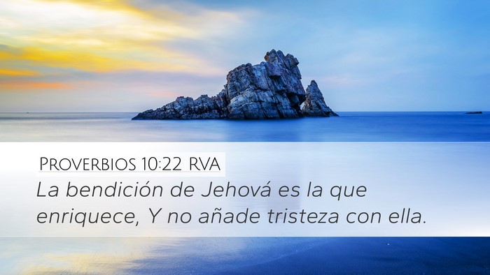 Proverbios 10:22 RVA Bible Verse Image