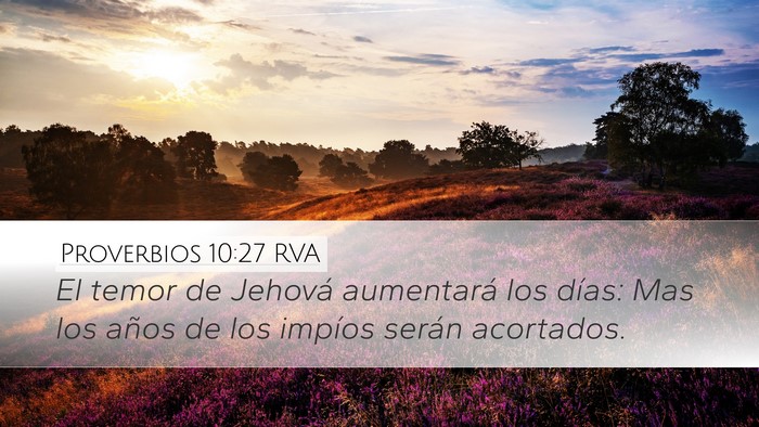 Proverbios 10:27 RVA Bible Verse Image