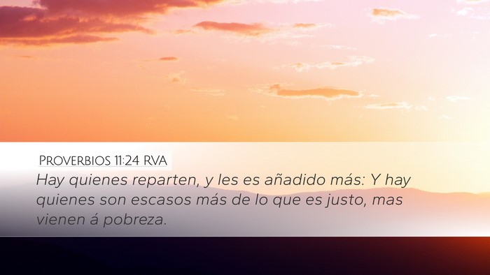 Proverbios 11:24 RVA Bible Verse Image