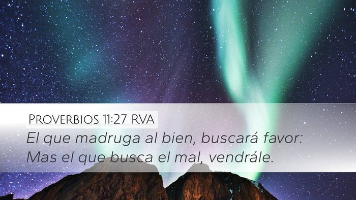 Proverbios 11:27 RVA Bible Verse Image