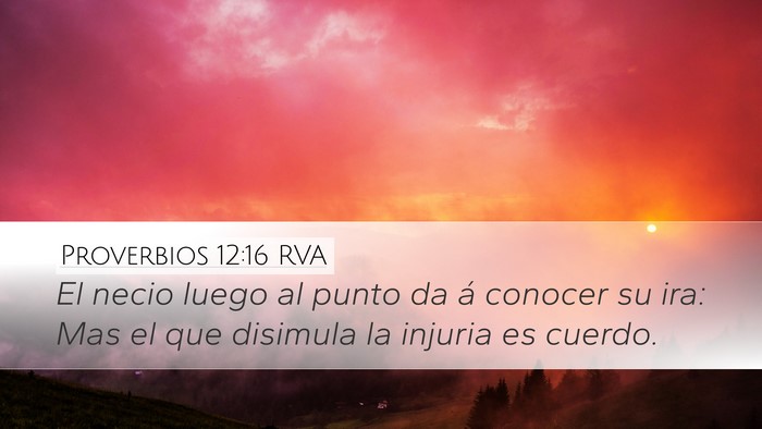 Proverbios 12:16 RVA Bible Verse Image