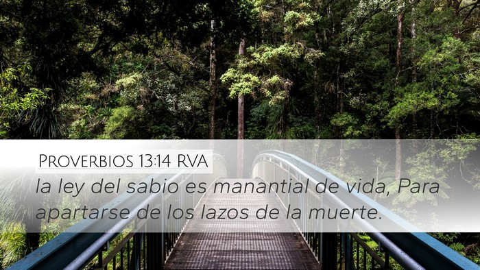 Proverbios 13:14 RVA Bible Verse Image