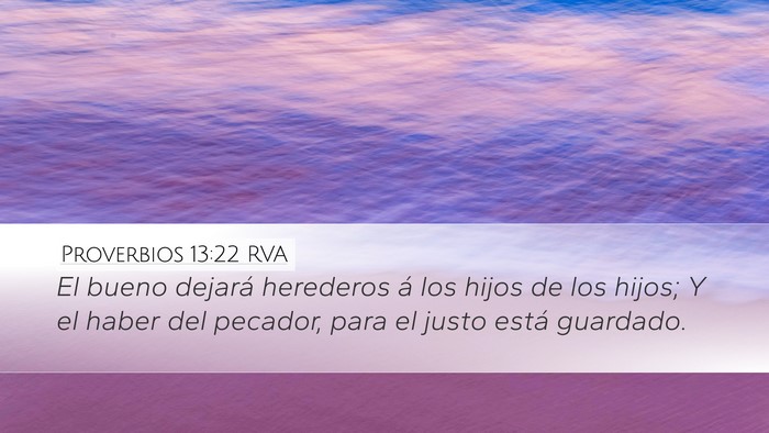 Proverbios 13:22 RVA Bible Verse Image
