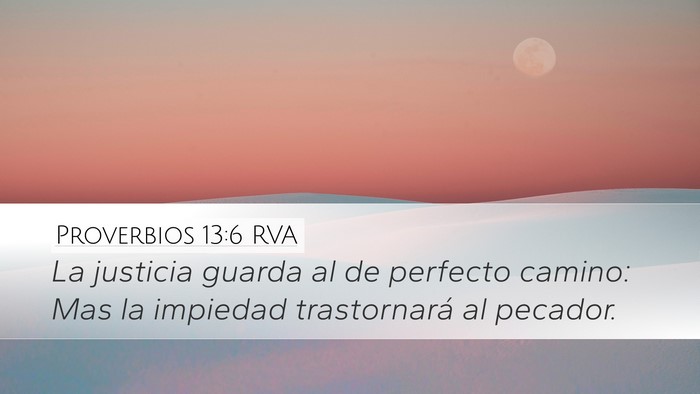 Proverbios 13:6 RVA Bible Verse Image