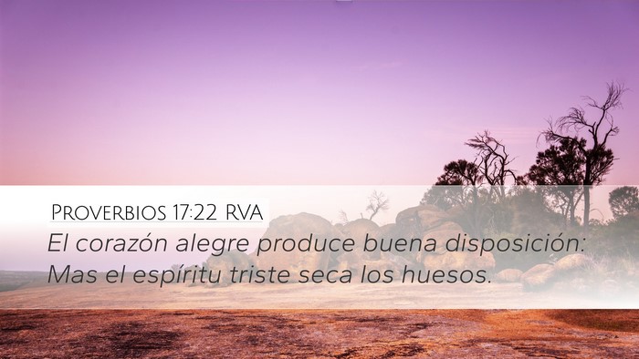 Proverbios 17:22 RVA Bible Verse Image