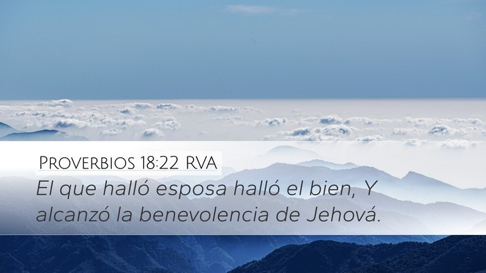 Proverbios 18:22 RVA Bible Verse Image