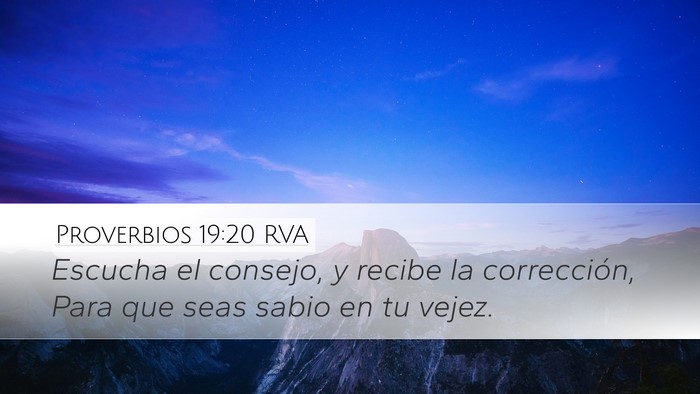 Proverbios 19:20 RVA Bible Verse Image