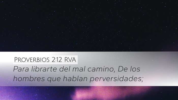 Proverbios 2:12 RVA Bible Verse Image