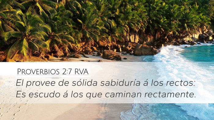 Proverbios 2:7 RVA Bible Verse Image