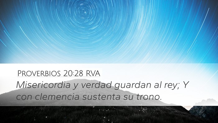 Proverbios 20:28 RVA Bible Verse Image