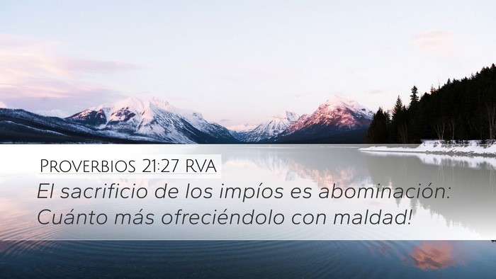Proverbios 21:27 RVA Bible Verse Image
