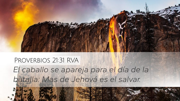 Proverbios 21:31 RVA Bible Verse Image
