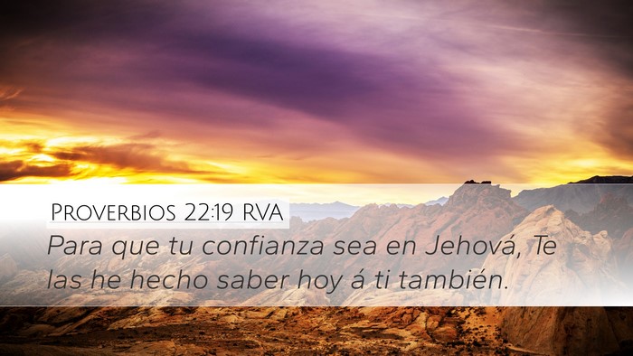 Proverbios 22:19 RVA Bible Verse Image