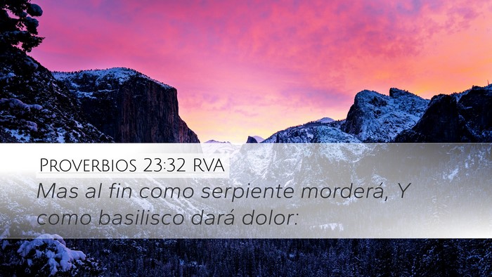 Proverbios 23:32 RVA Bible Verse Image