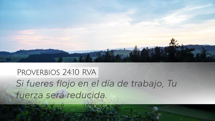 Proverbios 24:10 RVA Bible Verse Image