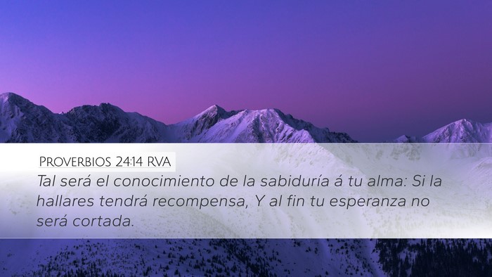 Proverbios 24:14 RVA Bible Verse Image
